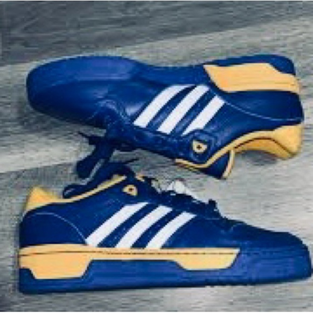 Adidas Rivalry Low Rare Blue/Yellow Leather